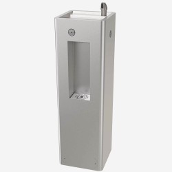 AquaGo 1042- MURDOCK ECO Outdoor Pedestal Drinking Fountain & Bottle Filler-Push Button 39"High