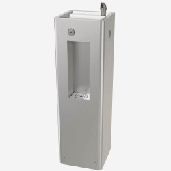 AquaGo 1043- MURDOCK ECO Outdoor Pedestal Drinking Fountain & Bottle Filler-Push Button, Child Height  33"High (DISCONTINUED Oct2024)