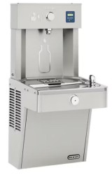 AquaGo 2002 Elkay LVRC8WS2K Vandal Resistant Refill Station & Drinking Fountain, Chilled & Filtered