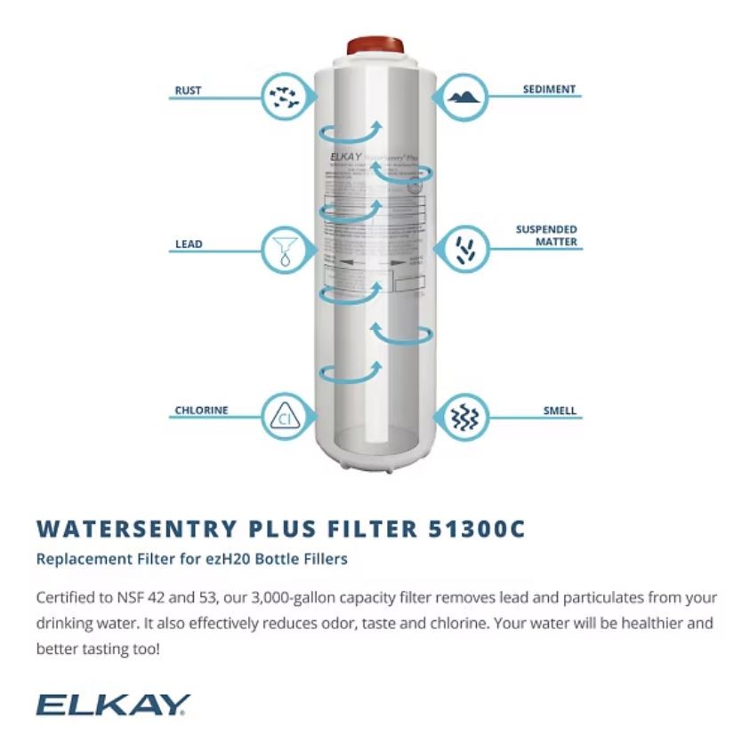 AquaGo 2002 Elkay LVRC8WS2K Vandal Resistant Refill Station & Drinking Fountain, Chilled & Filtered